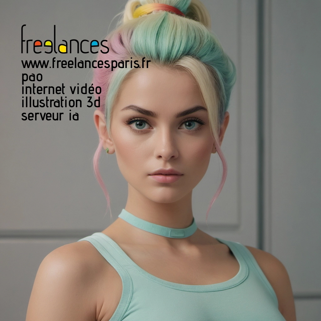 Pao mise en page internet vidéo illustration 3d serveur IA générative AI freelance paris studio de création magazines 8l3yr6n0